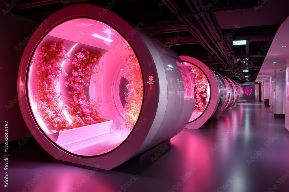 Poster A futuristic bioengineering lab growing synthetic organs in a controlled environment
