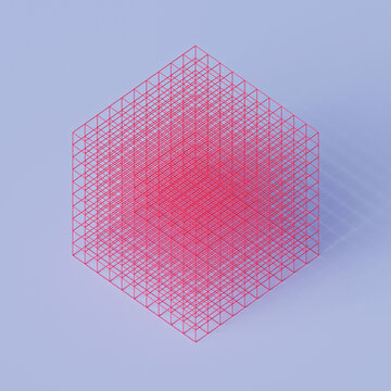 Abstract Cube Artwork