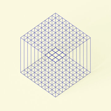 Abstract Cube Artwork