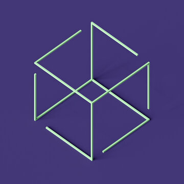 Abstract Cube Artwork