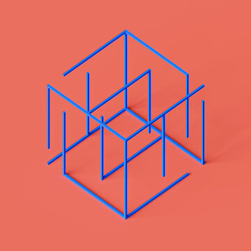 Abstract Cube Artwork