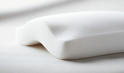 Close-Up High-Resolution Photograph of Orthopedic Memory Foam Pillow. Generative ai