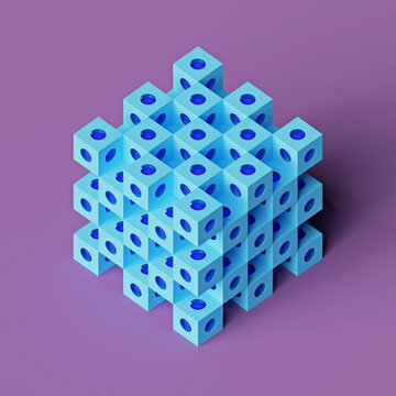 Abstract Cube Artwork