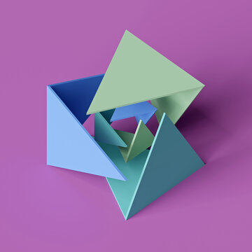 Abstract Cube Artwork