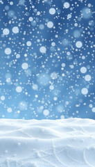 Realistic Snow Fall and Snowflakes Background Image, High Quality Christmas Snow and Snowflakes Background for this Holiday Seasons, colorful. with white shades