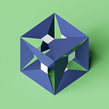 Abstract Cube Artwork