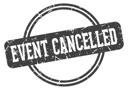 event cancelled stamp