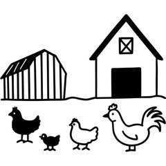 hen and chicken