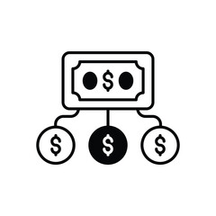 Shared Economy icon vector stock illustration