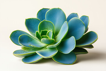 Blue Echeveria Succulent: A captivating close-up of a vibrant blue Echeveria succulent, showcasing its intricate rosette pattern and delicate, teal-green hues.