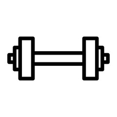 dumbbells line icon