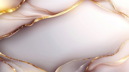 Abstract design with flowing lines and gold accents creates an elegant background for creative projects