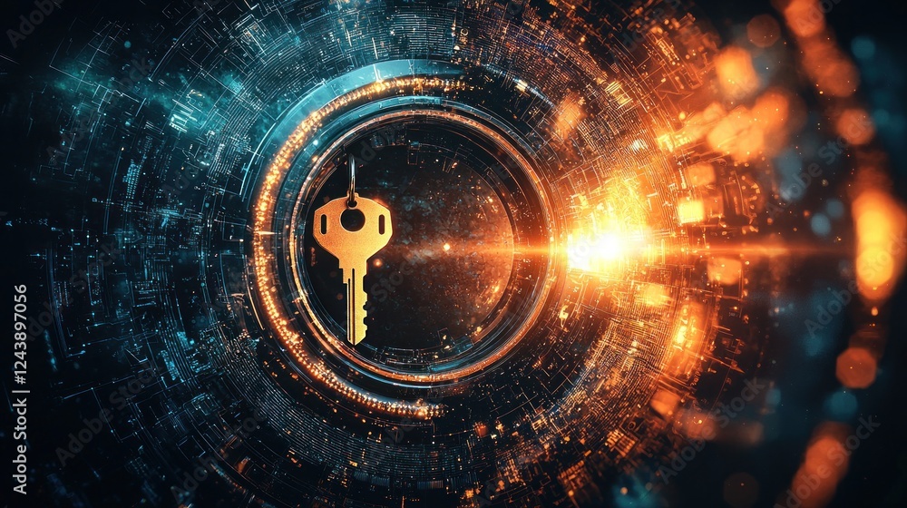 Aufkleber digital key to cybersecurity: unveiling the secrets of data protection
