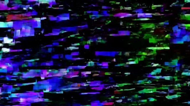 glitch that occurs in digital media