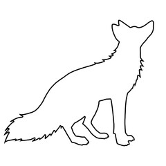 Fox Clipart | Fox Outline | Fox Icon