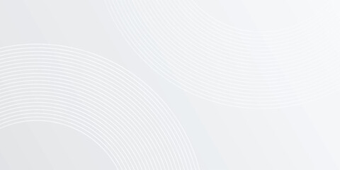 Abstract white glowing geometric lines on gray vector design art simple