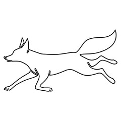 Fox Clipart | Fox Outline | Fox Icon