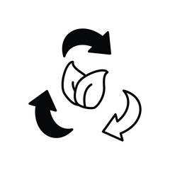 Renewable Materials icon vector stock illustration