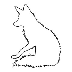 Fox Outline | Fox Illustration | Fox Drawing