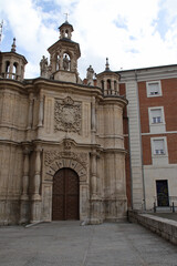 Obraz premium baroque (?) church (st john of latran) in valladolid in spain 