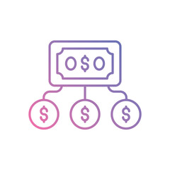 Shared Economy icon vector stock illustration