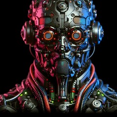 futuristic robot cyborg
