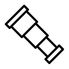 single binoculars line icon