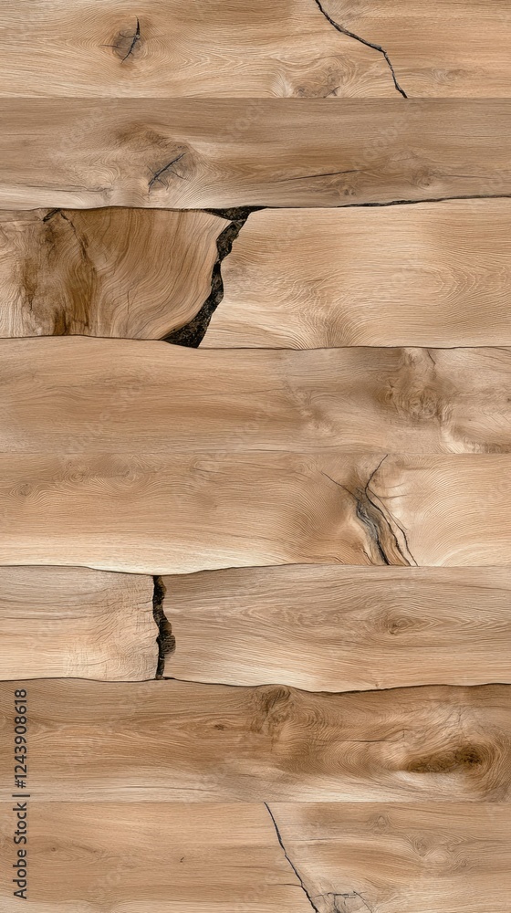 Poster natural wood texture with light brown grains and subtle cracks showing craftsmanship in a local work