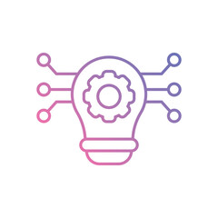 Circular Innovation icon vector stock illustration