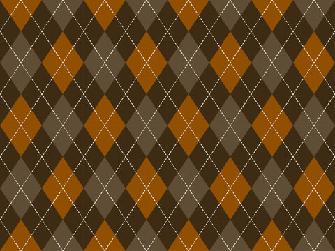 Autumn argyle pattern. Seamless geometric background. autumn argyle pattern for fabric, textile, clothing. VECTOR 