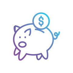Piggybank vector icon