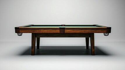Empty Billiards Table in Studio Setting