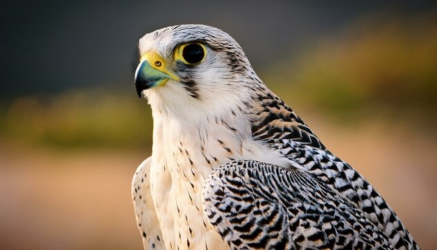saker falcon falco cherrug close up