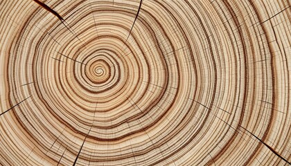 Naklejka premium Stunning Tree Rings Wood Texture Background Image