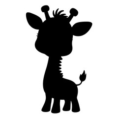 Giraffe Silhouette | Giraffe Drawing | Giraffe Illustration