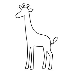 Giraffe Drawing | Giraffe Outline | Hand Drawn Giraffe