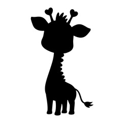 Giraffe Clipart | Giraffe Silhouette | Giraffe Illustration