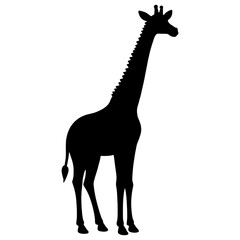 Giraffe Silhouette | Giraffe Illustration | Giraffe Drawing