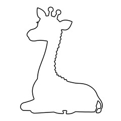 Giraffe Outline | Giraffe Illustration | Giraffe Drawing