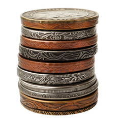 Stacked Decorative Coasters with Intricate Patterns and Designs