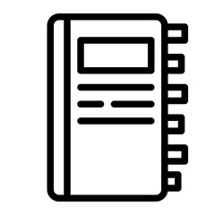 reference book_3 line icon