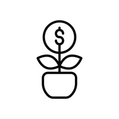 Growth vector icon