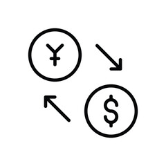 Money Exchange vector icon