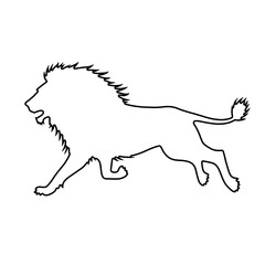 Lion Outline | Lion Drawing | Lion Illustration