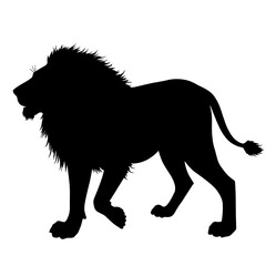 Lion Silhouette | Lion Drawing | Lion Illustration