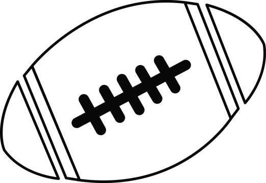 recommend clip art: Football clip art design on plain white transparent isolated background for card, shirt, hoodie, sweatshirt, apparel, card, tag, mug, icon, poster or badge, tailgates and touchdowns