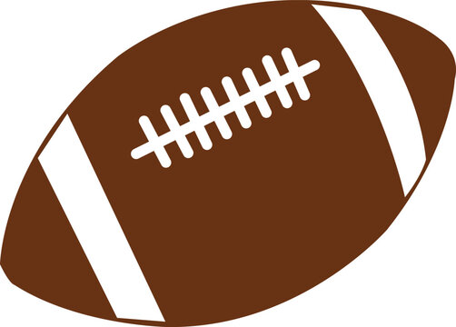 recommend clip art: Football clip art design on plain white transparent isolated background for card, shirt, hoodie, sweatshirt, apparel, card, tag, mug, icon, poster or badge, tailgates and touchdowns