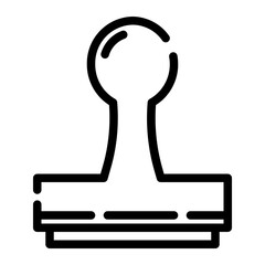 stamp cut line icon
