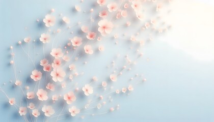 Whispering Blossoms A Delicate Spring Breeze,  GENERATIVE AI	