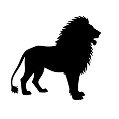 Lion Silhouette | Lion Illustration | Lion Drawing